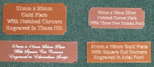 Engraved name plate - engraved, plaques