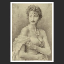 Vintage Photo Print SW Woman