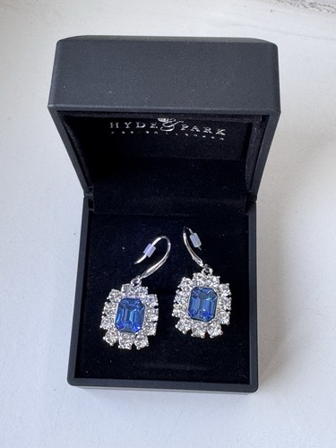 Blue earrings marks - blue,