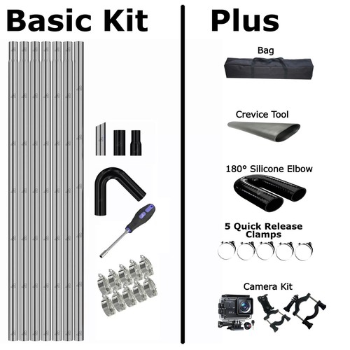 Gutter vacuum pole - pole, kit