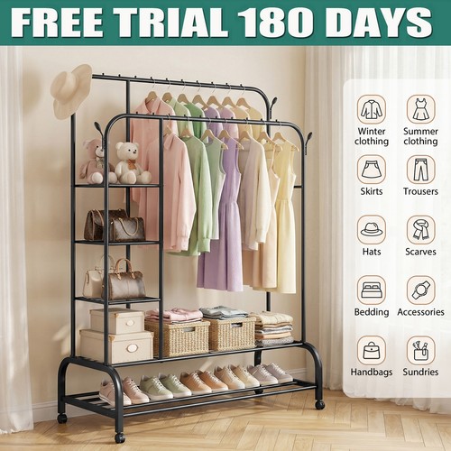 Double clothes rail - clothes,
