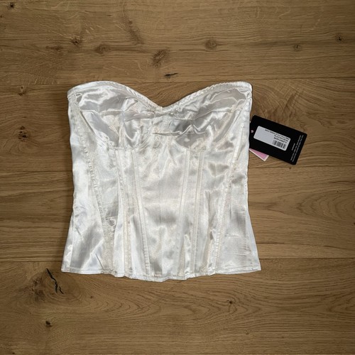 Plt white satin - white, size