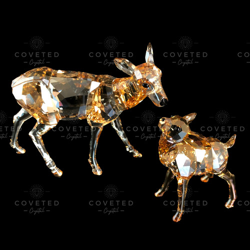 Swarovski crystal doe - and, fawn