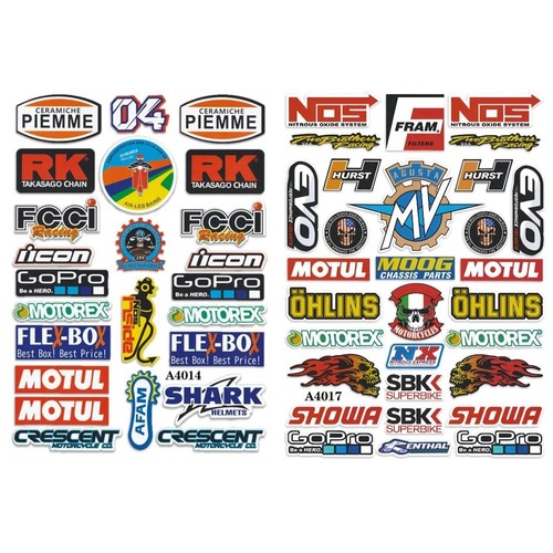 53x sheets motorcycle - 2-sheets,