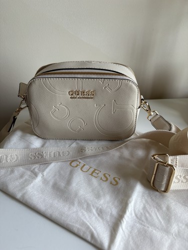Guess cream cross body bag - cream,