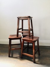 Vintage School Lab / Science Stools c 1930-50. Set of four.