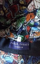 Designer Philip Treacy Iconic Monarch Butterfly Trilby Hat by Size M