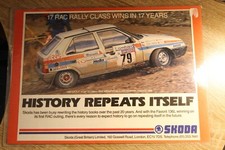 Original magazine advert: SKODA FAVORIT 136L laminated wall-art 