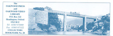 Steam Locomotive Railway over River Bridge Photo Bookmark Trains Oakwood Press 