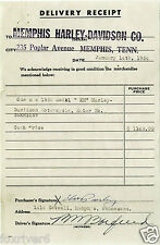 ELVIS PRESLEY Signed Document