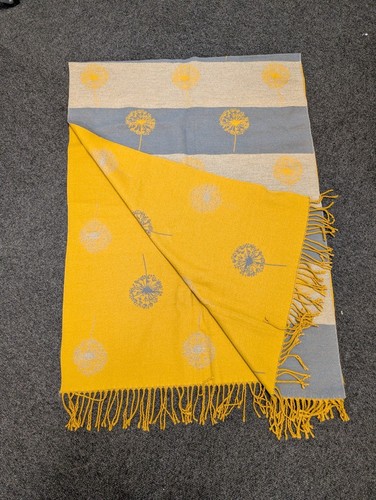 Grey mustard dandelion head - grey/mustard,