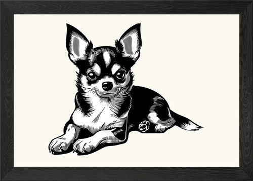Chihuahua framed wall - chihuahua,