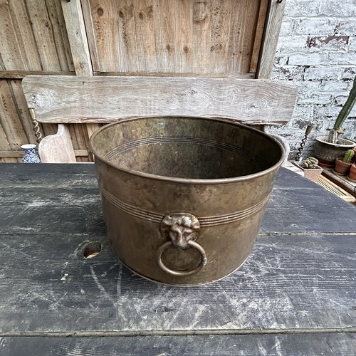 Vintage lombard brass planter - lombard,