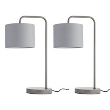 Set of 2 Charcoal Grey Arched