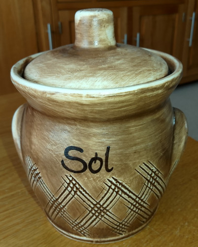 Lidded jar handmade rustic - jar,