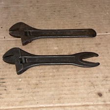 2 VOLVO BAHCO VINTAGE 8 INCH ADJUSTABLE SPANNERS WRENCH LEVER CAR TOOL KIT