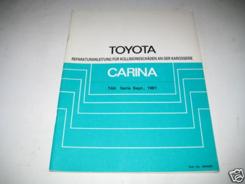 Workshop manual toyota carina - manual,