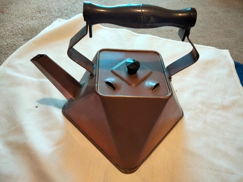 Art deco cubist copper kettle - cubist,