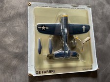 GE Fabbri Grumman F4U Corsair 1:100  Model Aircraft pre-owned sealed with stand