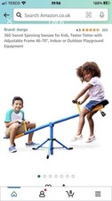 Kids’ 360° Rotating Garden Seesaw