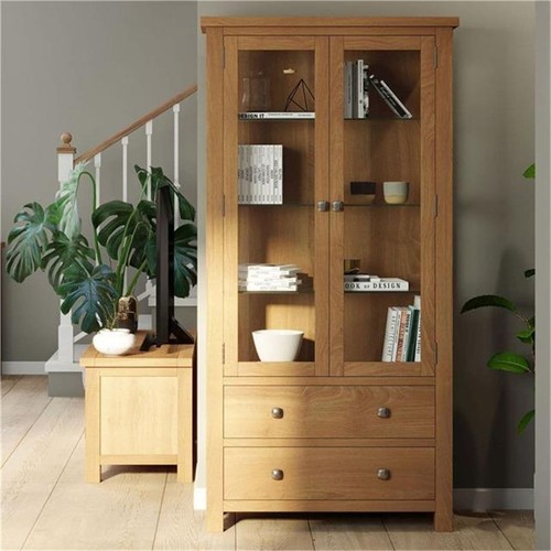 Oak glazed display - oak,