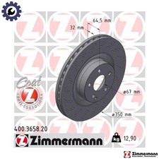 2x BRAKE DISC 400.3658.20 FOR