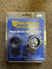 Nikko Stirling New Match Mounts Set High 30mm NSMM3038H