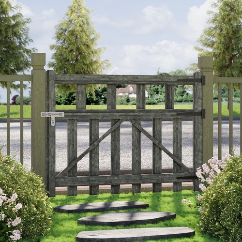 Garden wooden gate pedestrian - gate,