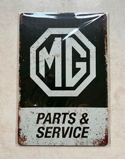 MG PARTS & SERVICE METAL SIGN