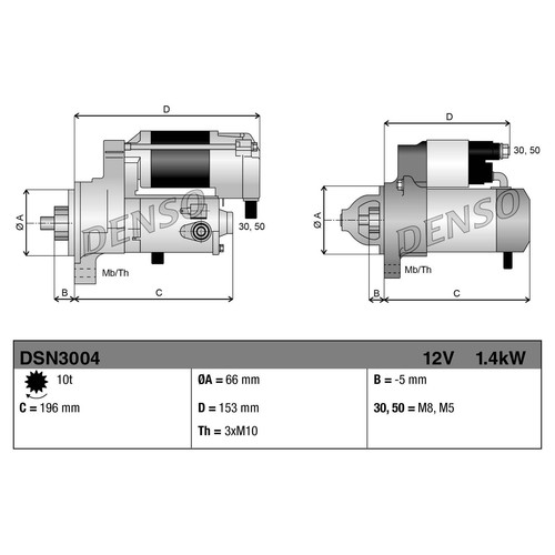 Starter motor for peugeot - starter, 306