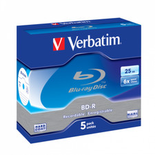 Verbatim Blu-ray Discs 25GB 6x Jewel Case (Price is for 1 disc only)