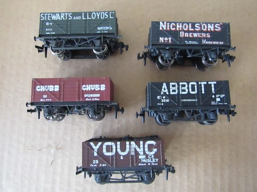 Ore coal wagons trix - ,