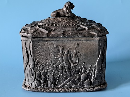 Crimean lead tobacco box circa - lead,