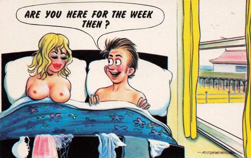 Comic saucy seaside - comic,