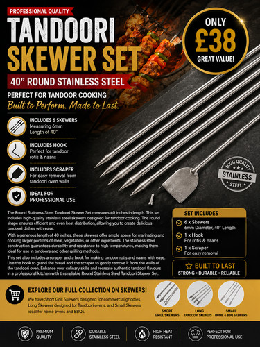 Piece tandoori shish set - shish,
