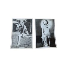 Pair MODERN BEAUTIES 1938 BAT Cigarette Cards,part of 5th Series, Collectable