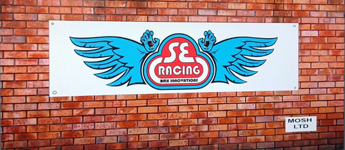 Racing bmx banner - banner, workshop
