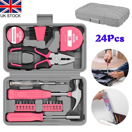 24pc pink tool - pink, kit