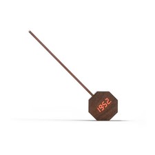 LED Wooden Alarm Clock Octagon