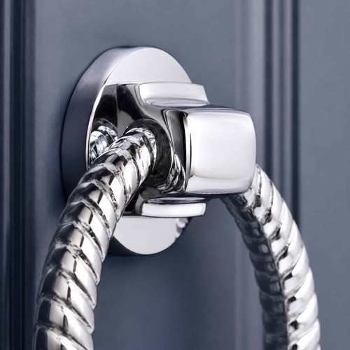 Polished chrome reeded - chrome, ring
