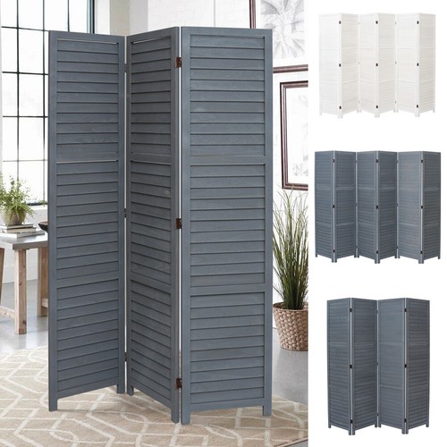 Wood folding room divider - room,