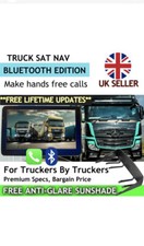7" Truck Sat Nav BLUETOOTH EDITION Latest ?? Europe Maps Lorry HGV extra POIs