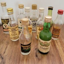 Miniature Bottles Empty x 10 Bundle Craft Wedding Dolls House Bar Display 