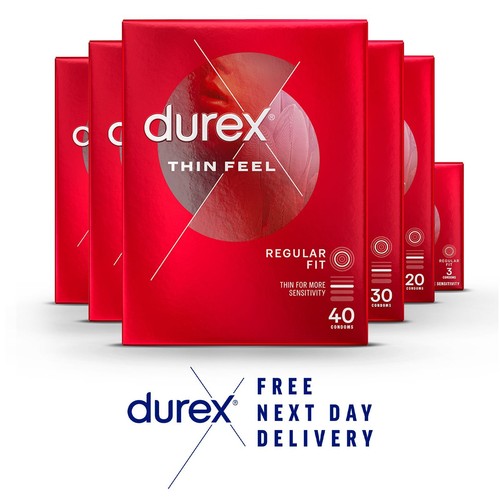 Durex thin feel latex condoms - thin,