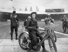 Ronnie Moore on his bike at