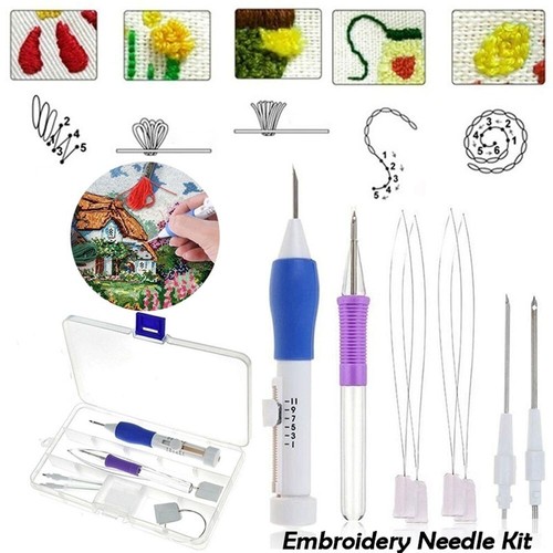 Embroidery punch needle kit - embroidery,