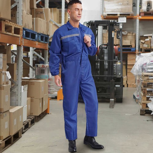 Zipper mens boiler suit - zipper,