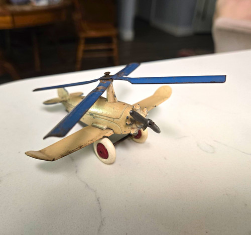Vintage diecast gyrocopter toy - vintage,