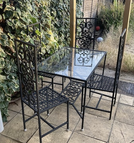 Vintage cast iron garden set - iron, ~