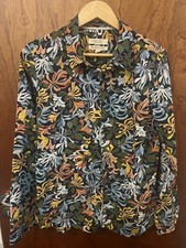 Seasalt Cornwall Womens Larissa Shirt Long Sleeve Leaf Pattern UK 14 